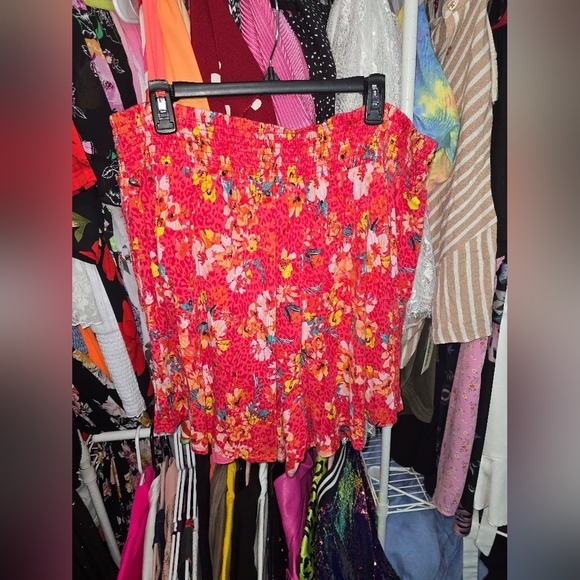 Torrid 5 Inch Pull On Super Soft High Rise Short Floral Pink 3x - Picture 5 of 6